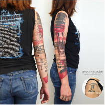 Trash Polka Rammstein Cover Up Tattoo