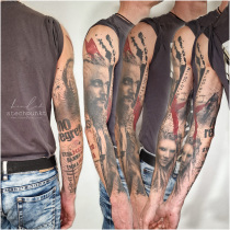 Trash Polka Lagertha Ragnar Vikings Tattoo