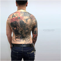 Trash Polka Friseur Tattoo