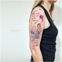 Trash Aquarell Der Kleine Prinz Tattoo