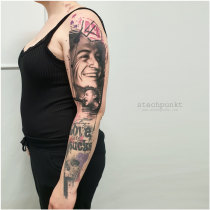 Trash Polka Linkin Park Chester Bennington Tattoo