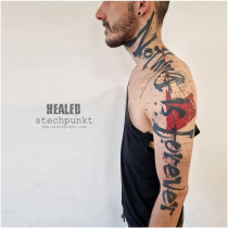 Trash Polka Schriftzug Tattoo