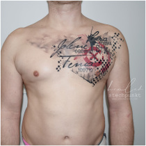 Trash Polka Schriftzug Tattoo