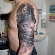 Trash Polka Gitarre Wirtz Tattoo