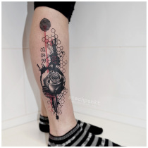 Trash Polka Rosen Tattoo