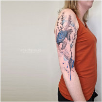 Trash Aquarell SchildkoeteTattoo