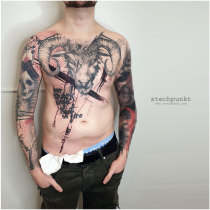Trash Polka Widder Tattoo