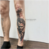 Trash Polka Joker Batman Tattoo