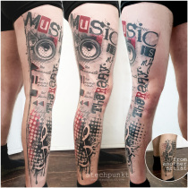 Trash Polka Musik Tattoo