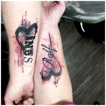 Trash Polka Namen Partner Tattoo