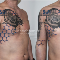 Trash Polka Rosen Cover Up Tattoo