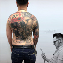 Trash Polka Friseur Tattoo