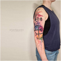 Trash Aquarell Empathie Tattoo